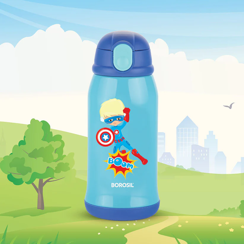 Superhero Kids Sipper, 500ml  (AM-KBT500BLE14-BM)