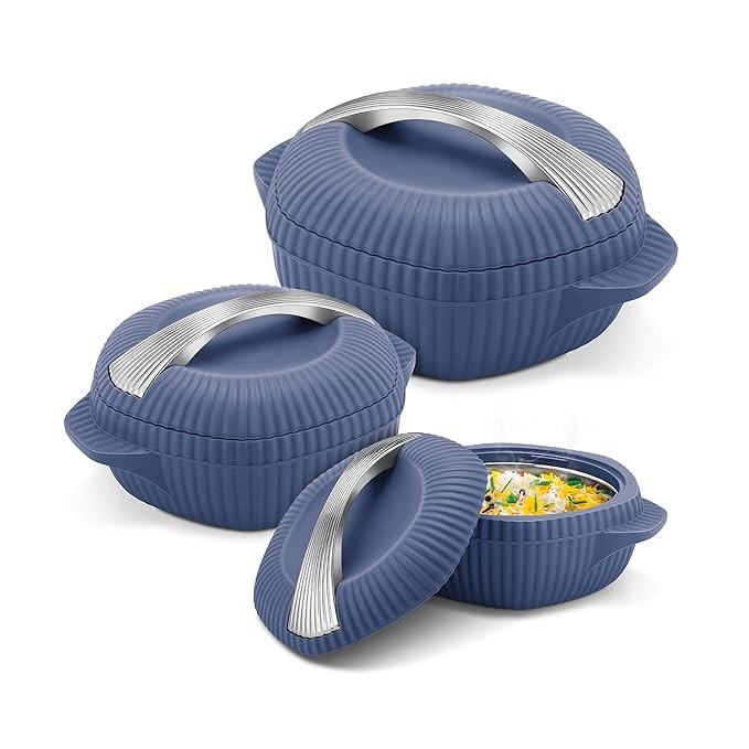 OYSTER 4500ML CASSEROLE REGULAR  GIFT SET  ROYAL BLUE  (AM-OYSC4500RB220-BM)