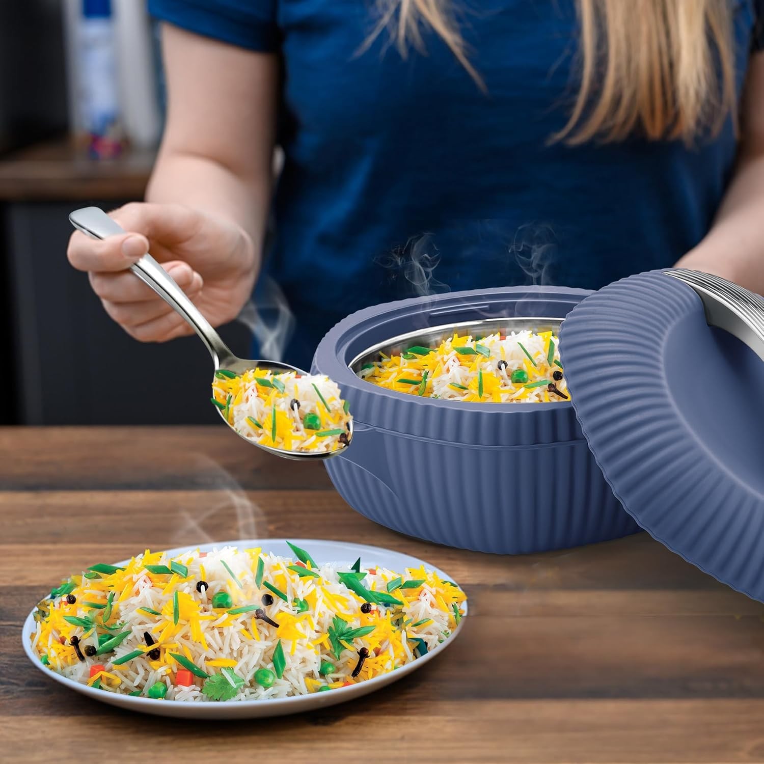 OYSTER 2000ML CASSEROLE ROYAL BLUE (AM-OYSC2000RB208-BM)